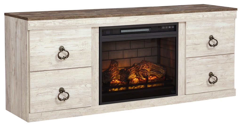 268 - TV Stand w/Fireplace 60" L