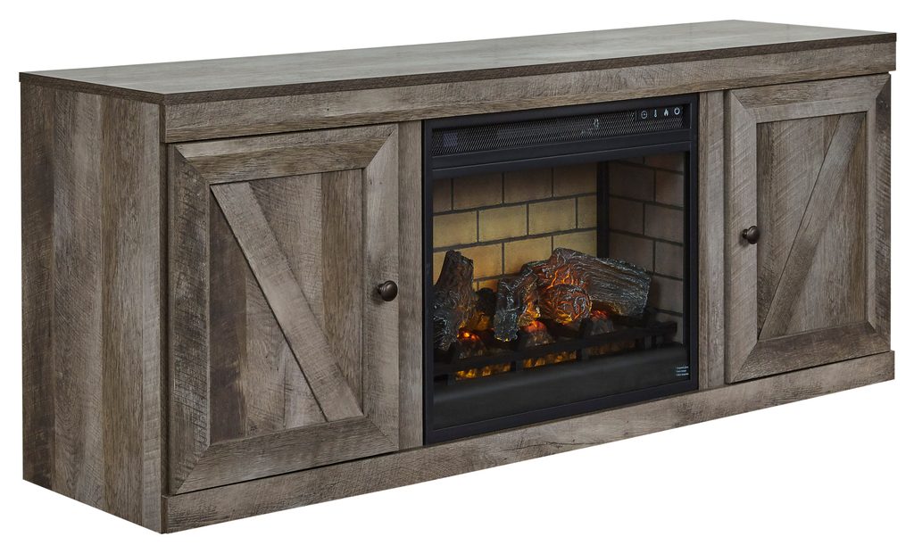 268 - TV Stand w/Fireplace 60"L