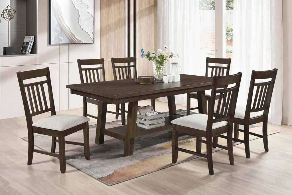 Dining Table & 6 Chairs Set