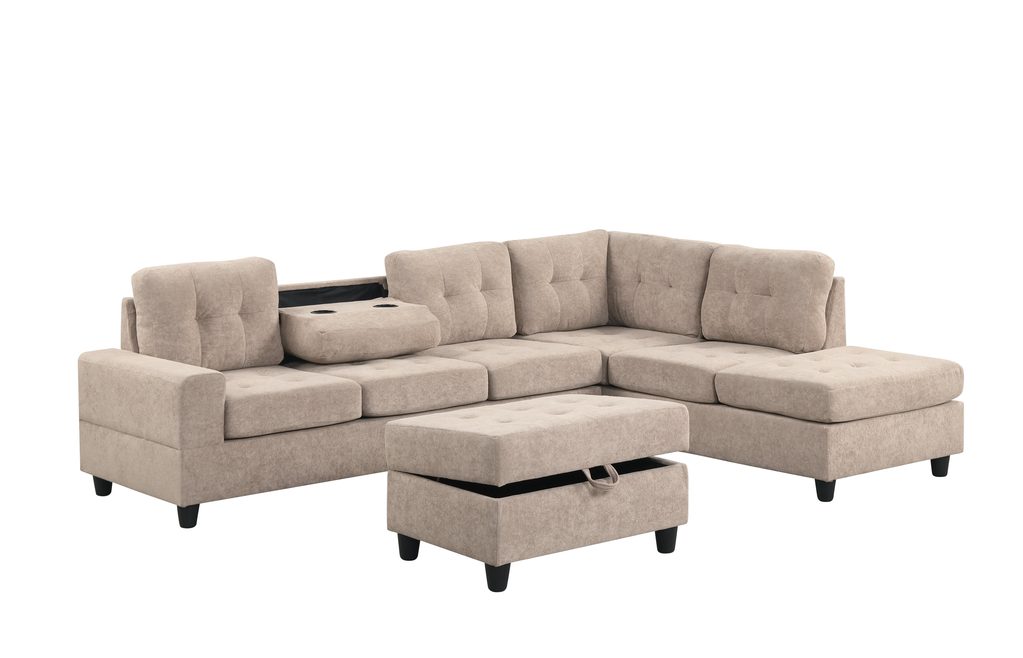 49Heights Reversible Sectional + Ottoman