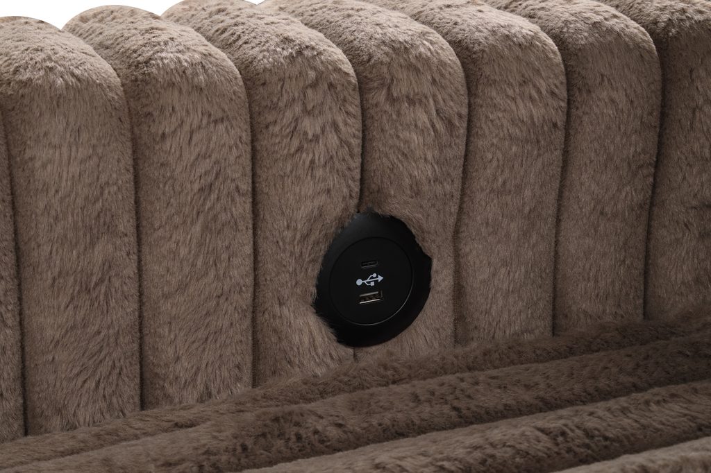 Forever Mocha Sectional With Pull-Out Bed